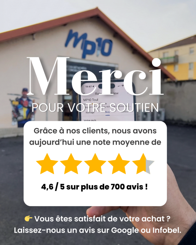 Grâce à nos clients, nous avons aujourd’hui une note moyenne de